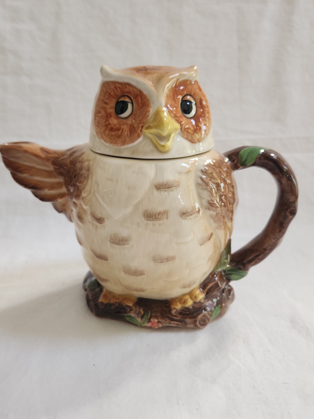 Otagiri Owl Bird on Branch Teapot